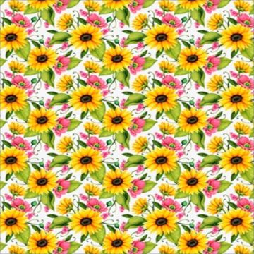 Silky Estampado 1.10 Flor Mediano Blanco