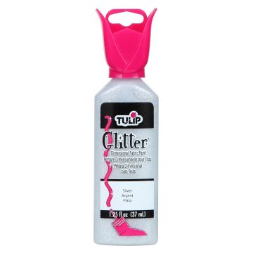 Pintura Dimensional Glitter Tulip Plata No.65089