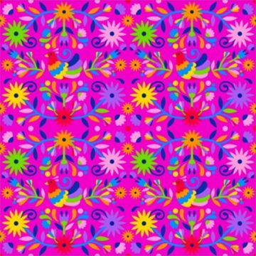 Blancos Mantelina Estampada Pajaro Chico Rosa Fiusha