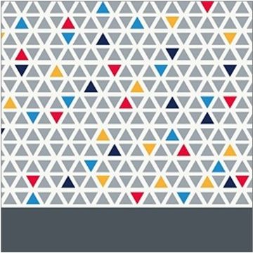 Bramante Americano Triángulos Gris Perla