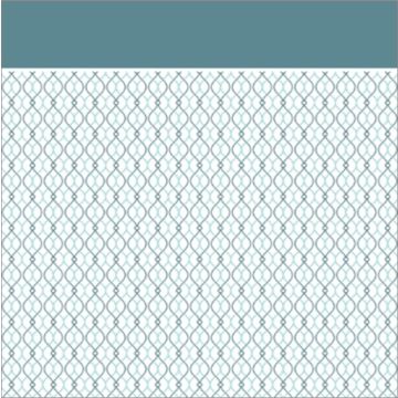 Bramante Estampado Cadena Azul Cielo