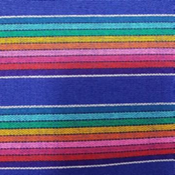 Cambaya Rayada Contorno Azul Rey