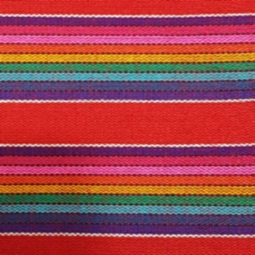 Cambaya Rayada Contorno Rojo