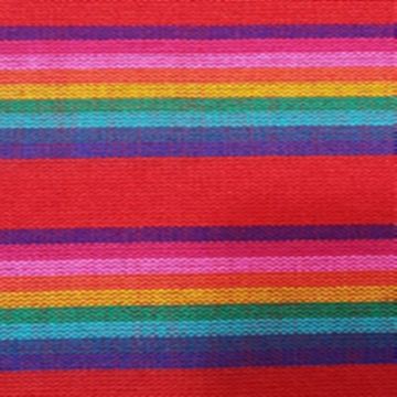 Cambaya Rayada Cenefa Rojo