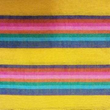 Cambaya Rayada Cenefa Amarillo Mango