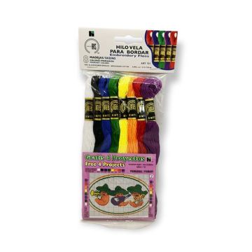 Hilo para bordar Colores Primarios Mod.701