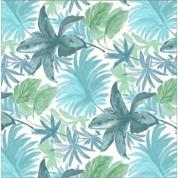 Cortina Marquesita Sombra Tropical Verde Agua