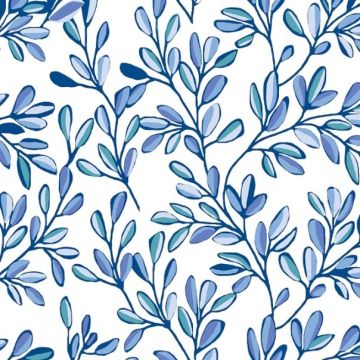 Cortina Marquesita Ramas Azul Marino