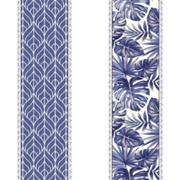 Cortina Sevilla Tropical Azul Marino
