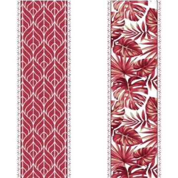 Cortina Sevilla Tropical Rojo