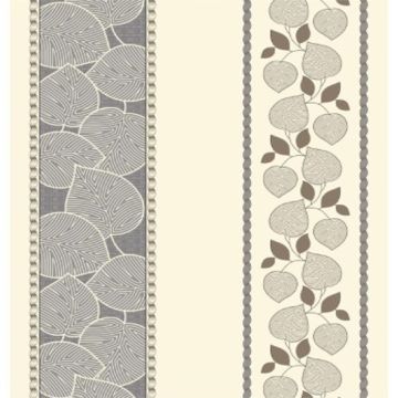 Cortina Sevilla Hojas Gris Oxford