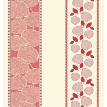 Cortina Sevilla Hojas Rojo