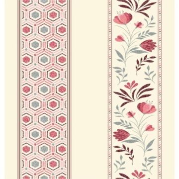 Cortina Sevilla Flores Rojo