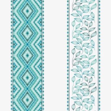 Cortina Sevilla Rombo Verde Menta