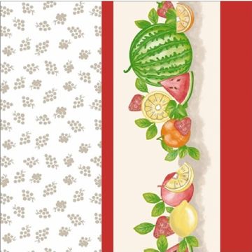 Cortina Tergal Zurich Bodegón Rojo