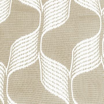 Cortina Gasa Santorini Geométrico Café Beige