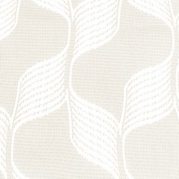 Cortina Gasa Santorini Geométrico Hueso