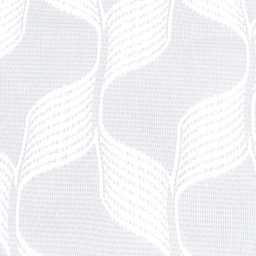 Cortina Gasa Santorini Geométrico Blanco