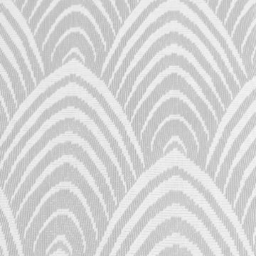 Cortina Gasa Santorini Círculos Gris Perla