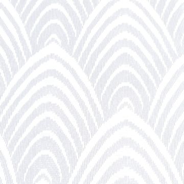 Cortina Gasa Santorini Círculos Blanco