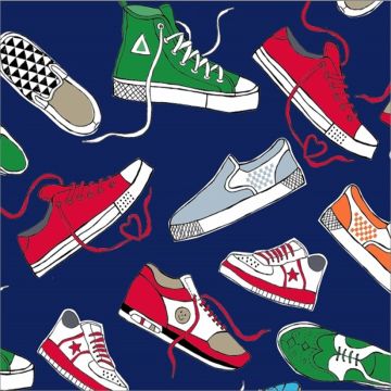 Decoración Infantil Tenis Azul Marino