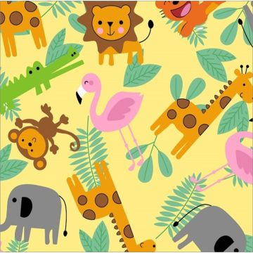 Decoración Infantil Zoológico Amarillo Paja