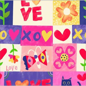 Decoración Infantil Corazón Rosa Fiusha