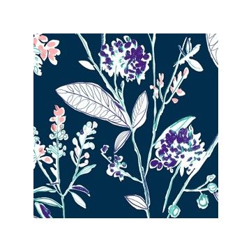 Decoración Acapulco Botánico Azul Marino