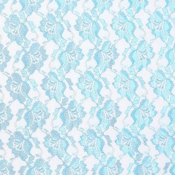 Encaje Paris Liso Azul Turquesa