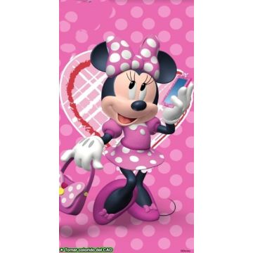 Felpa Toalla Disney Mimi Corazón Rosa Fiusha