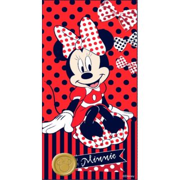 Felpa Toalla Disney Mimi Moños Rojo