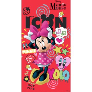 Felpa Toalla Disney Mickey Rojo