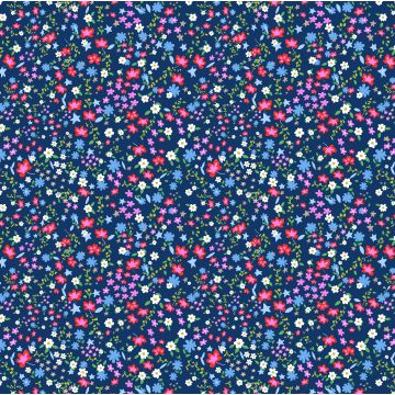 Brush Raya Estampado Liberty Azul Marino