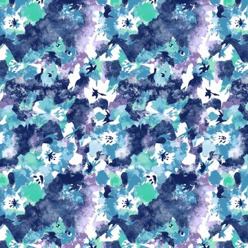 Brush Raya Estampado Camoflor Azul Marino