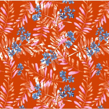 Brush Raya Estampado Hojas Naranja Shedron