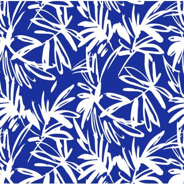 Brush Raya Estampado Ramas Azul Marino