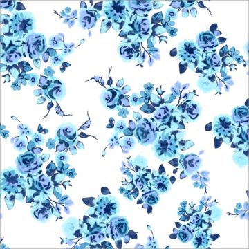 Brush Flor Mini Azul Rey