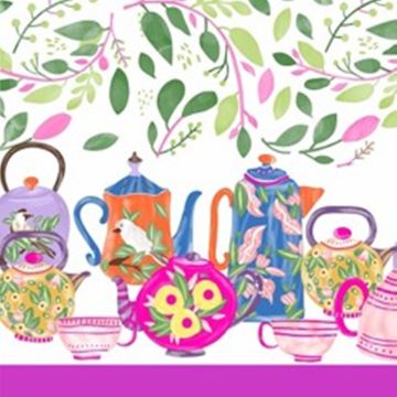 Mantel Roco Teteras Rosa Fiusha