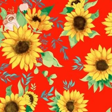 Mantel Roco Girasol Rojo