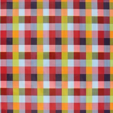 Plástico Fiestamesa Estampado Cuadros Multi