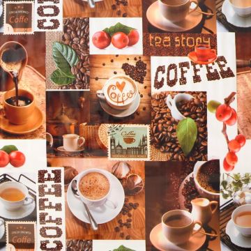 Plástico Fiestamesa Estampado Café Café