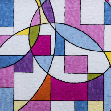 Película Estampada 92 cm Burbuja Color | Meiwa