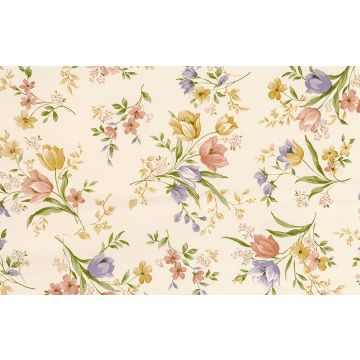 Mantel Franela Encaje 122 x 152 cm Flor Chica