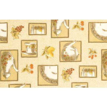 Mantel Franela Encaje 122 x 152 cm Café