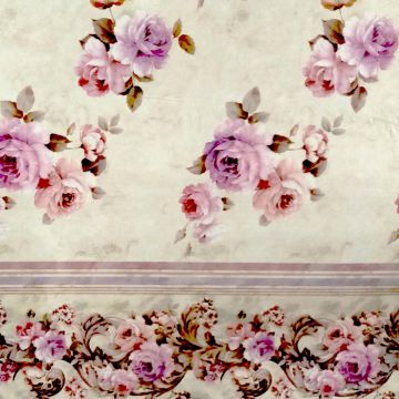 Mantel Franela Encaje 132 x 178 cm Flor Chica