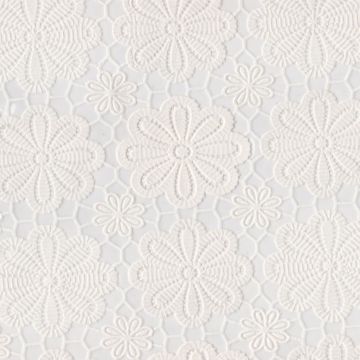 Plastico Mantel Encaje PVC Flor De Cera Cafe Beige