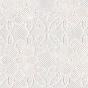 Plastico Mantel Encaje PVC Uva Cafe Beige