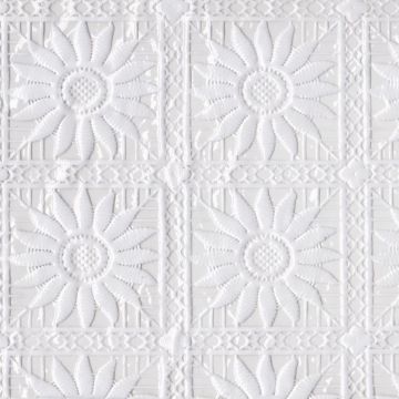 Plastico Mantel Encaje PVC Tulipan Blanco