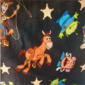 Polar Flannel Disney TOY STORY Azul Nautico