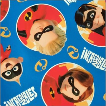 Polar Flannel Disney INCREIBLES Azul Rey